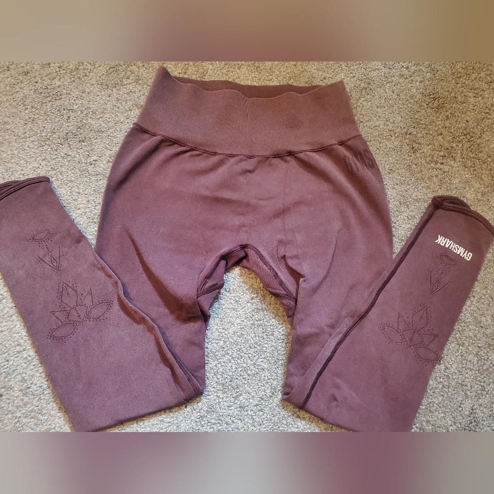 Gymshark Studio Berry Red Leggings size Small